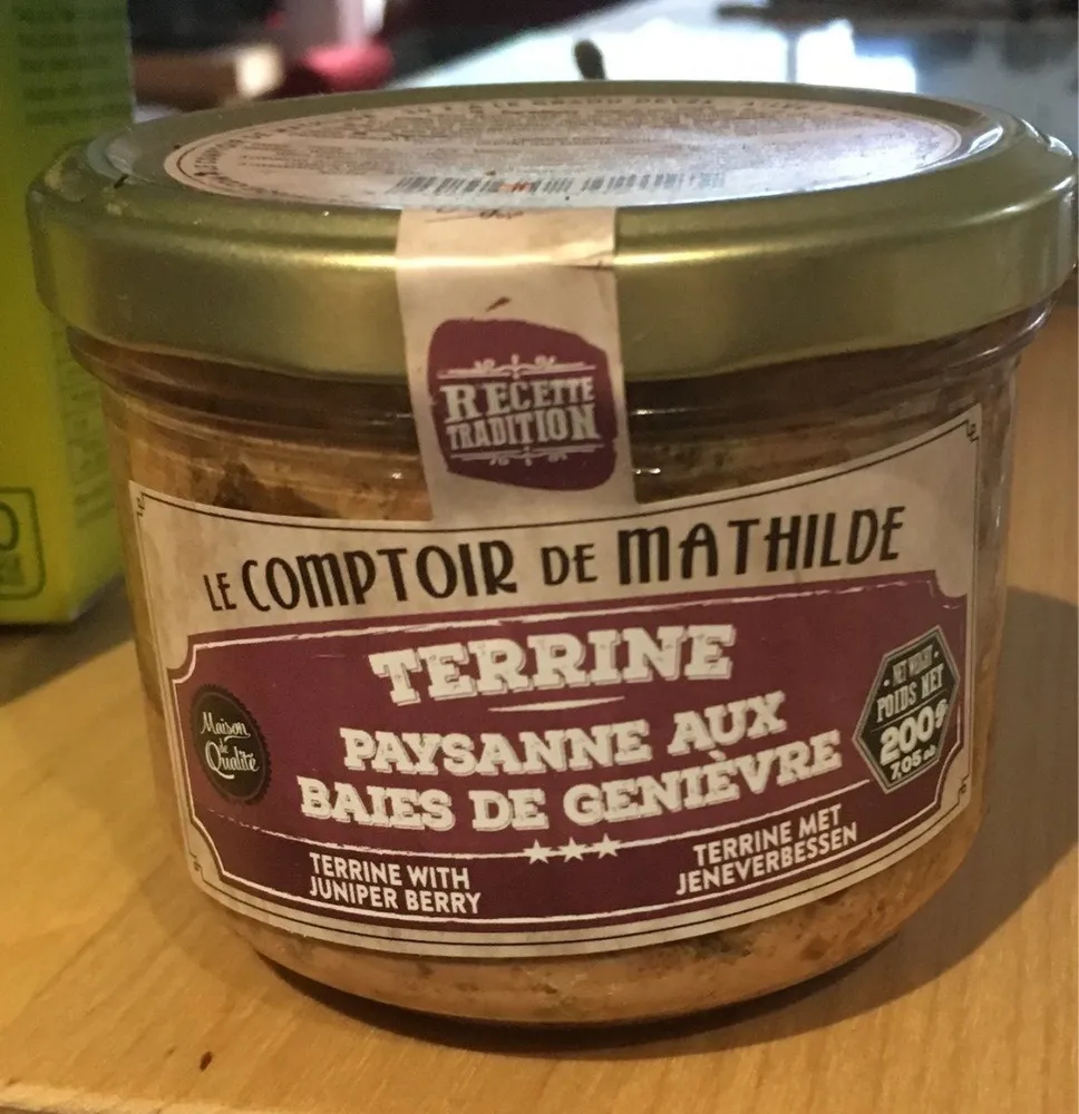 Terrine paysanne aux baies de genièvre