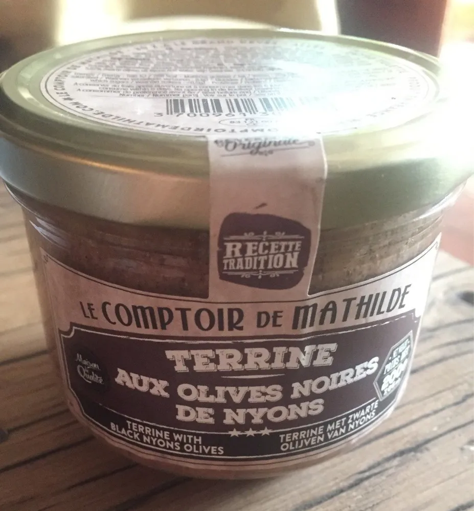 Terrine aux olives noires de Nyon