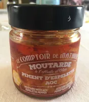 Moutarde à l'huile d'olive au piment d'espelette AOC