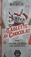 Tablette de Noël au chocolat noir