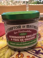 Aubergines grillées & trio de graines