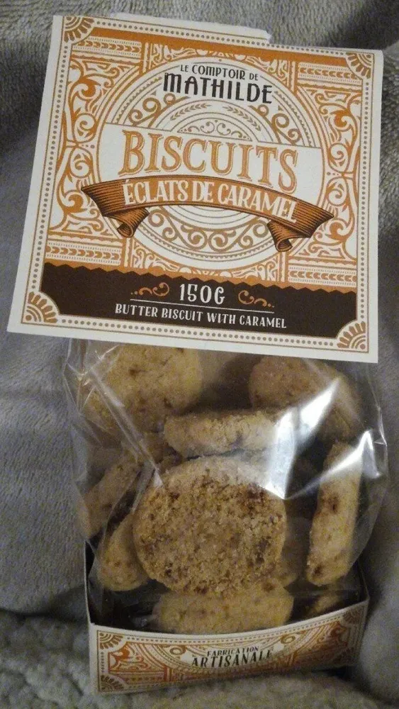 Biscuit éclats de caramel