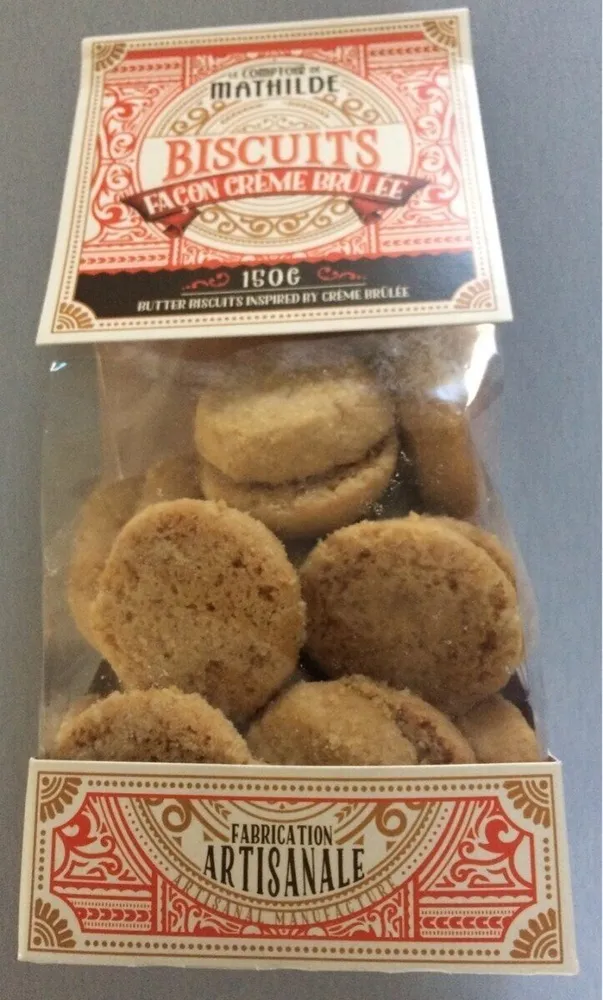 Biscuits façon crème brûlée