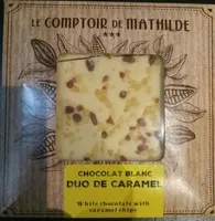 Chocolat blanc duo de caramel