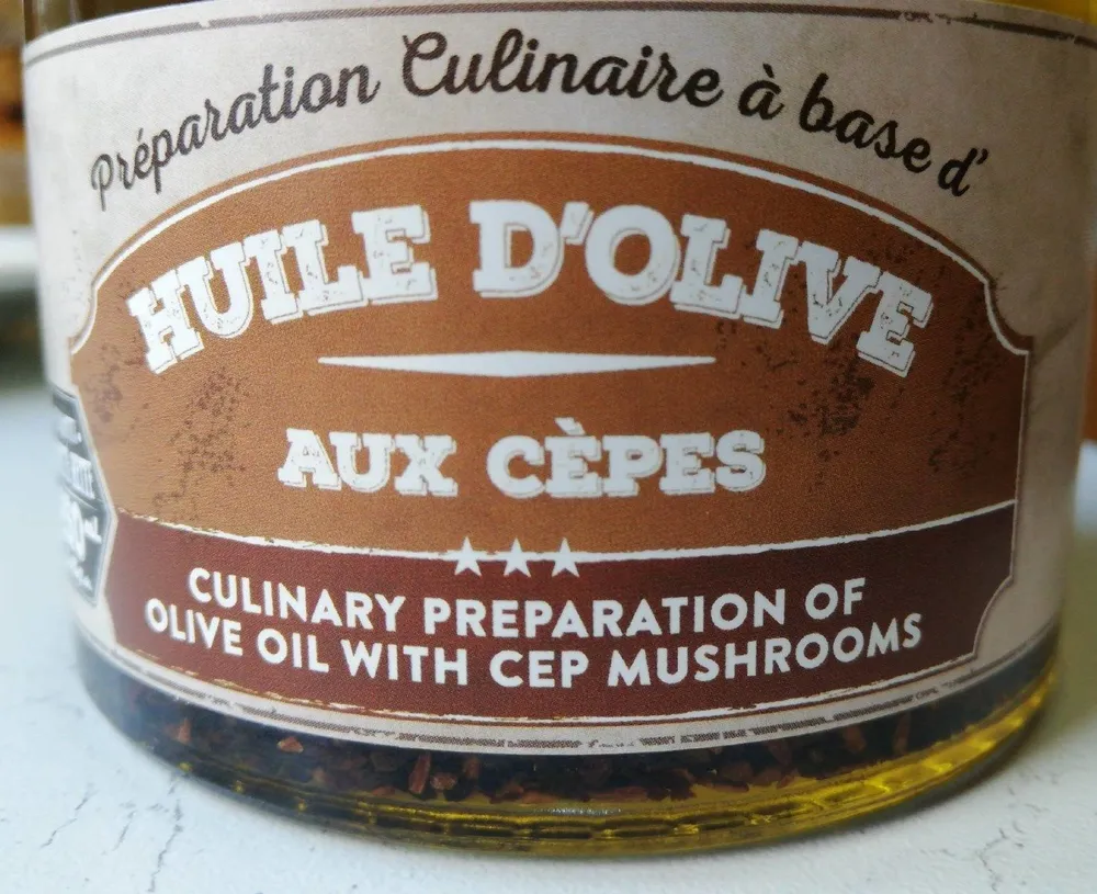 Huile d'olive aux cèpes