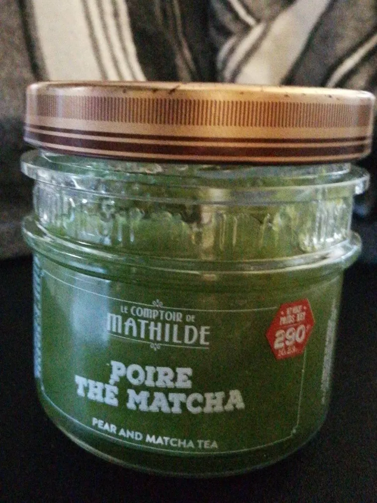 Confiture poire/thé matcha