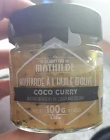 Moutarde à l'huile d'olive  coco curry