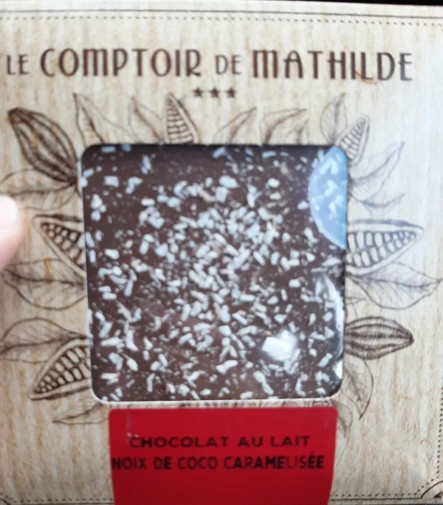 Chocolat au lait noix de coco caramélisées