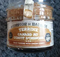 Terrine canard au confit d'oignon