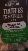 Truffes éclats de caramel chocolat blond