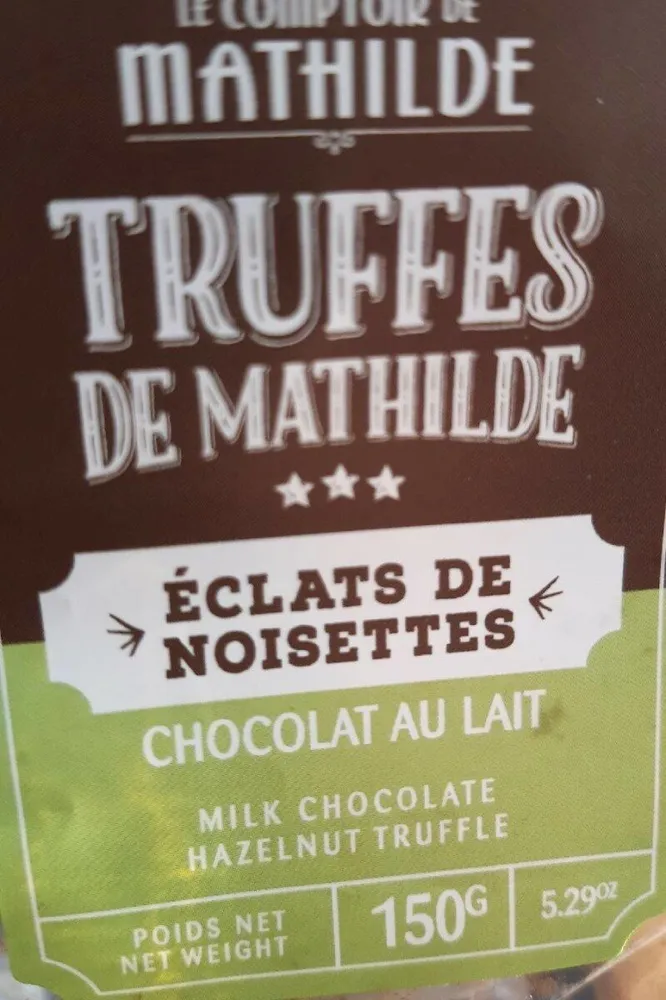 Truffes de Mathilde- éclats de noisettes