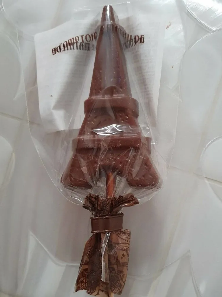 Sucette chocolat au lait Tour Eiffel