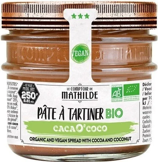Pate a tartiner cacao'coco