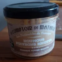 Houmous poivron ricotta