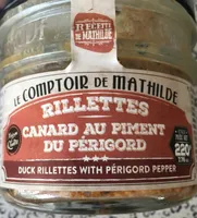 Rillettes canard au piment du perigord
