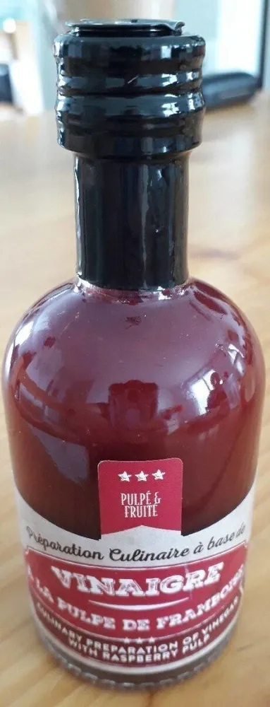 Vinaigre à la pulpe de framboise