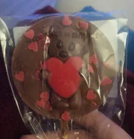 Sucette Lait Ourson Cœurs rouge 50g