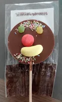 Sucette clown chocolat au lait