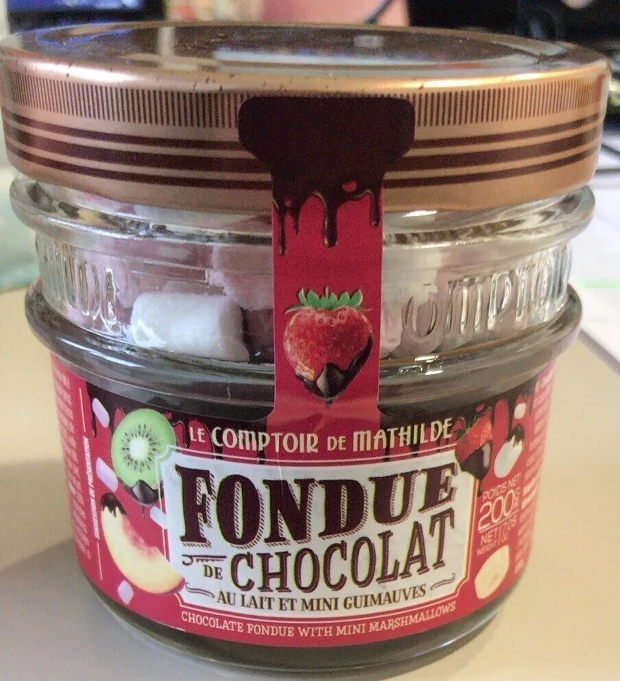 Fondue lait et mini guimauve