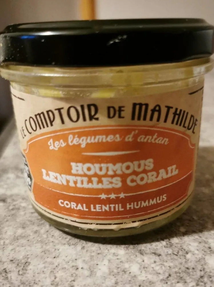 Houmous lentilles corail