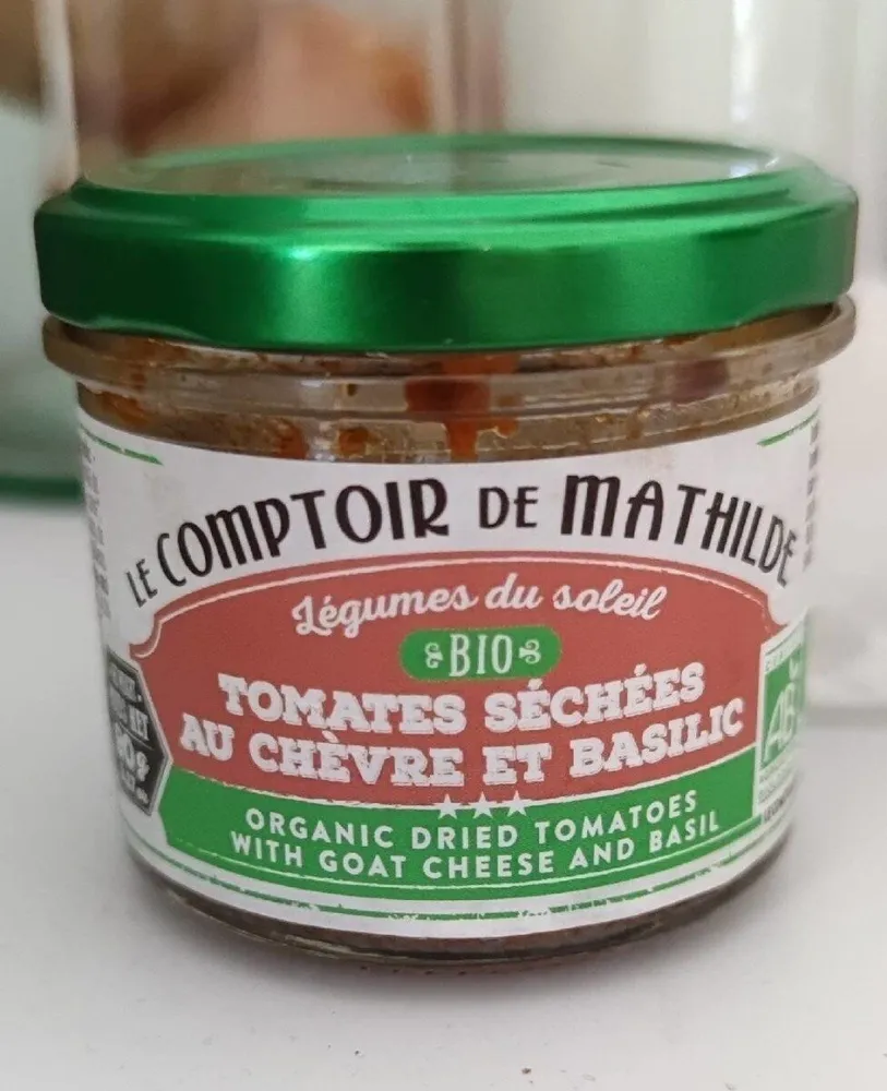 Tomates séchées au chèvre et basilic