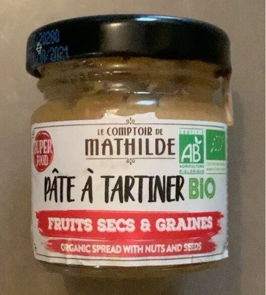 Pate a tartiner Bio fruits secs et graines