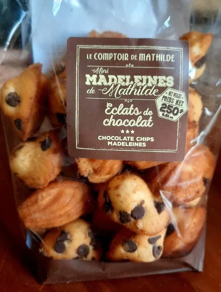 Madeleines de Mathilde éclats de chocolat