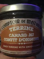Terrine canard au confit d'oignons