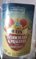œufs 3 chocolats & pralines assortiment