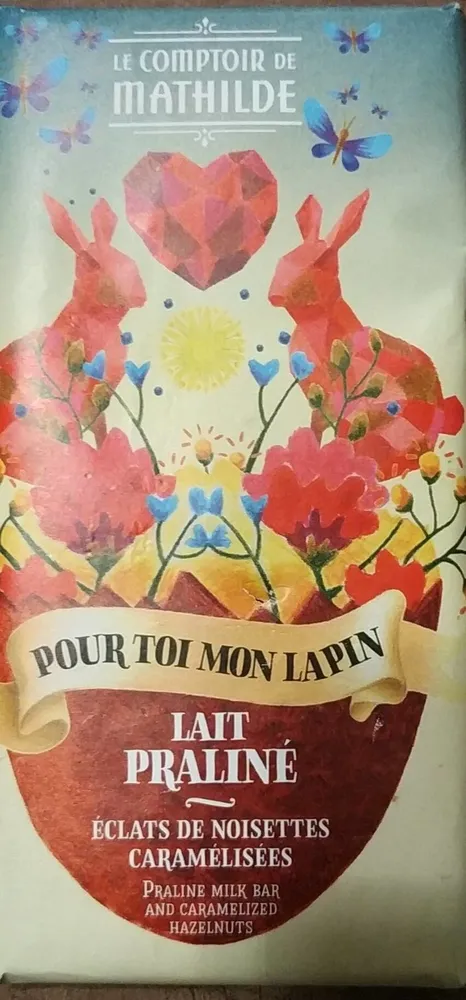 Tablette lait praliné éclat de noisettes caramélisées