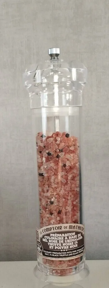 Préparation culinaire a base de sel rose de l'Himalaya