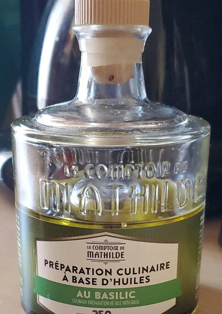 Préparation culinaires à base d'huiles au basilic