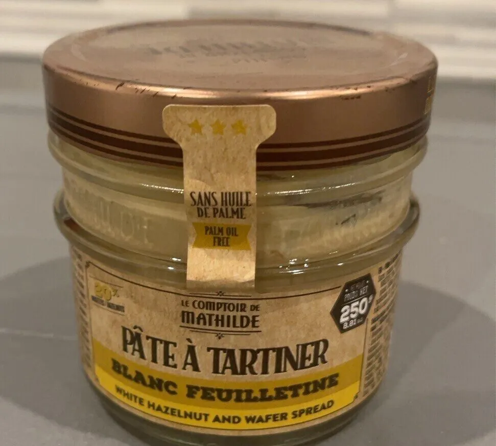 pate a tartiner blanc feuilletine