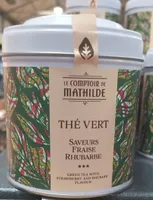 Thé vert saveurs fraise rhubarbe