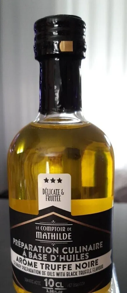 PRÉPARATION CULINAIRE À BASE D'HUILES ARÔME TRUFFE NOIRE