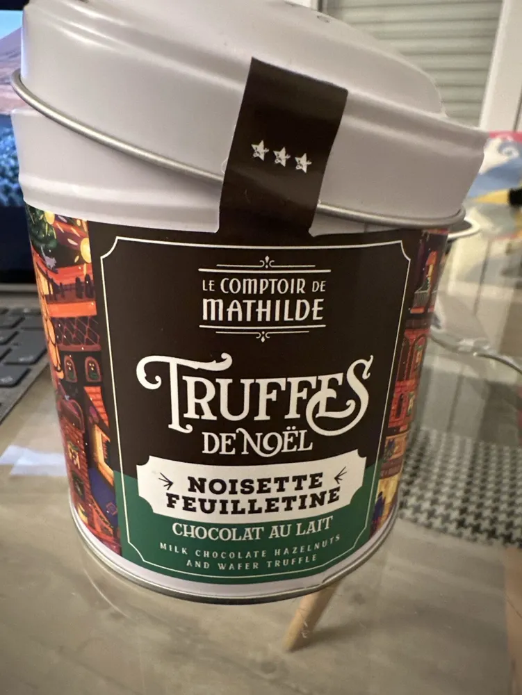 Truffes de Noël noisette feuilletine