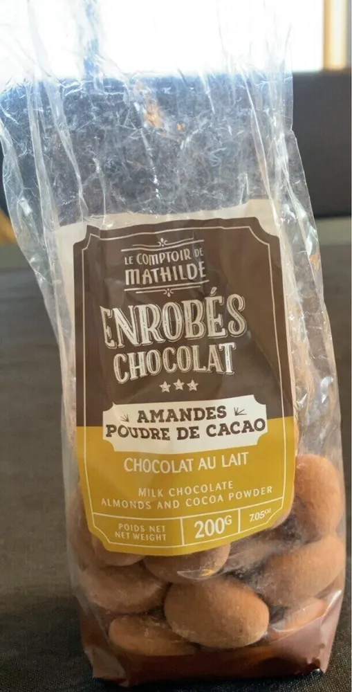 ENROBÉS CHOCOLAT AMANDES POUDRE DE CACAO