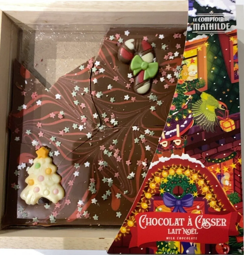 Chocolat a casser lait Noel