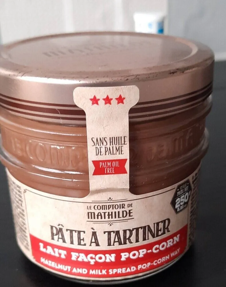 Pâte à tartiner lait façon pop-corn