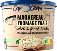 Tartinable maquereau fromage frais, ail & fines herbes - 140g - Frais