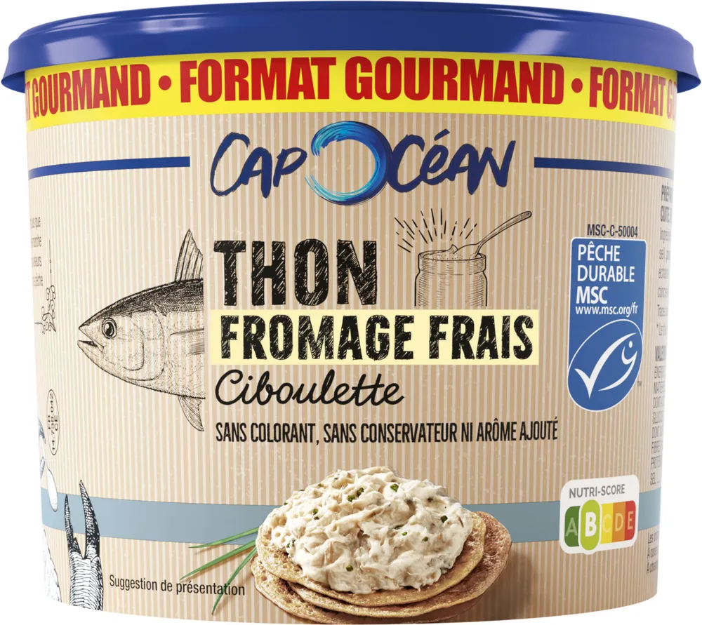 Tartinable thon MSC fromage frais & ciboulette - 250g - Frais
