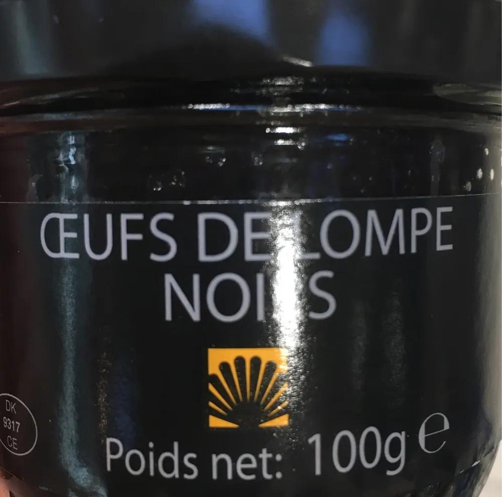 Oeufs de lompe noirs