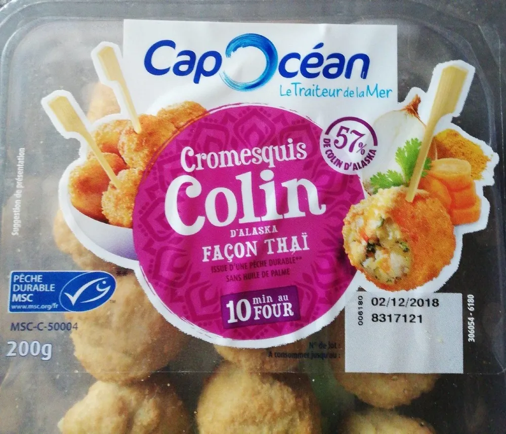 Cromesquis colin d'Alaska façon thaï