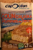 Galettes a poêler colin d'Alaska pommes de terre et oignons