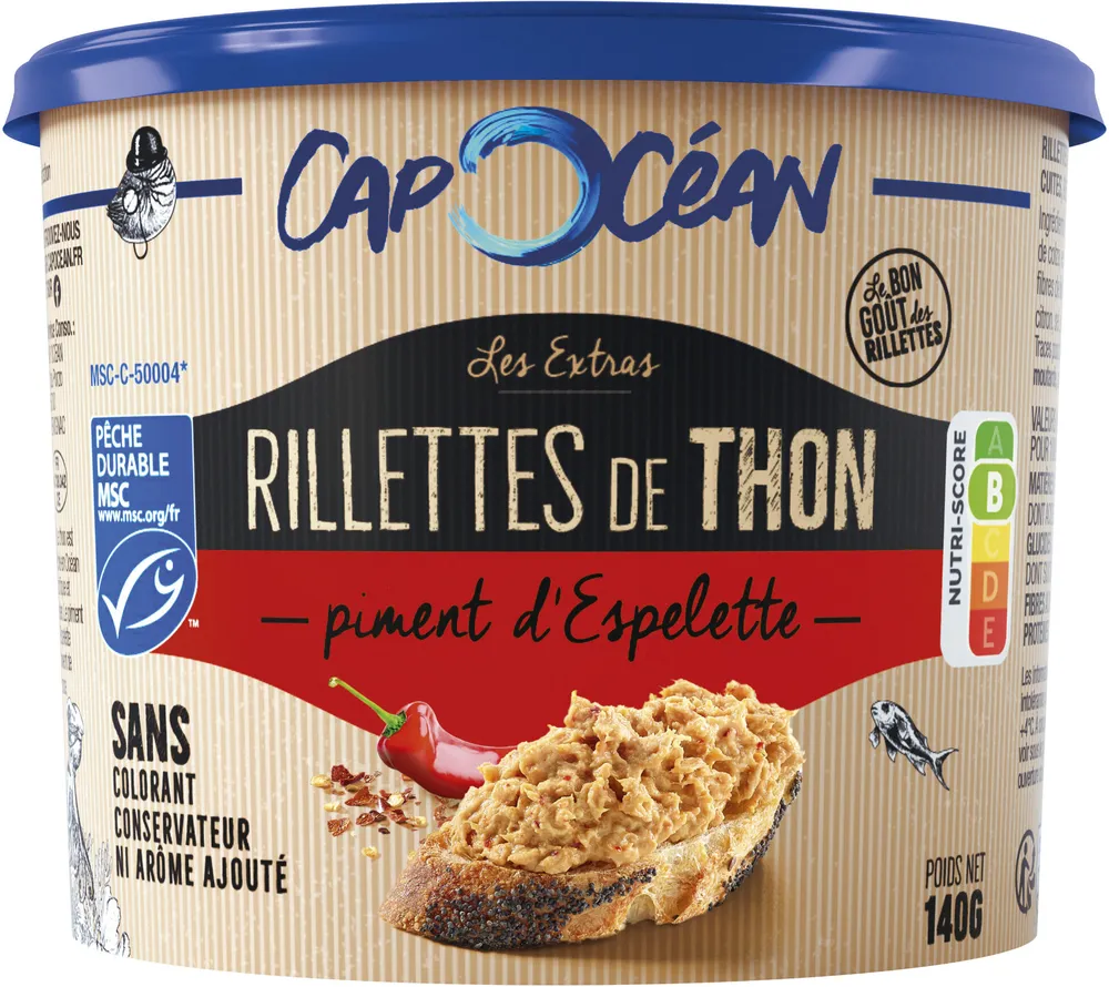 Rillettes de thon MSC piment d'Espelette