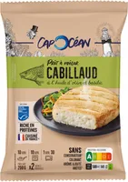 Prêt à poêler cabillaud MSC à l'huile d'olive et basilic - 200g - Frais