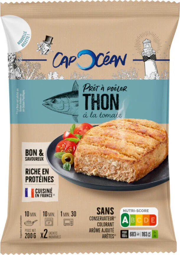 Prêt à poêler Thon Albacore  à la Tomate