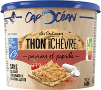 Tartinable thon MSC chèvre, poivrons & paprika - 140g - Frais