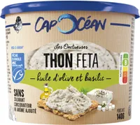 Tartinable thon MSC feta, huile d'olive & basilic - 140g - Frais