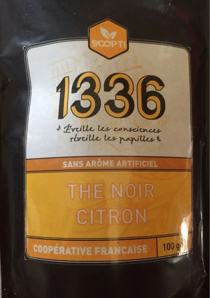 Thé noir aromatisé Citron